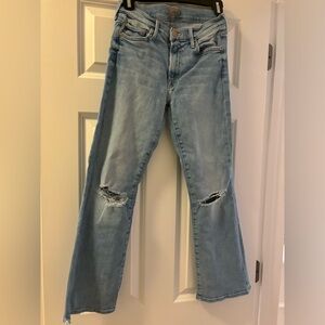 Mother Outsider Ankle Chew Jeans